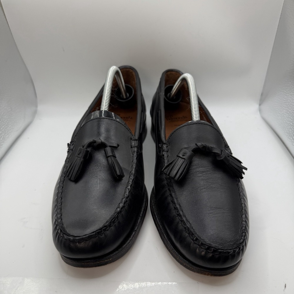 Allen Edmonds Men's 11D Naples Black Leather Loafer Tassel Moccasin Dress 42584